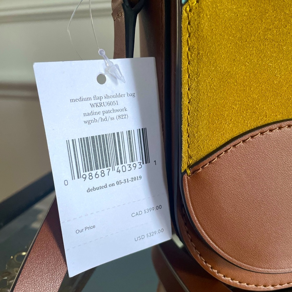 Kate Spade Nadine Patchwork Medium Flap Bag- New with Tags - Picture 6 of 9